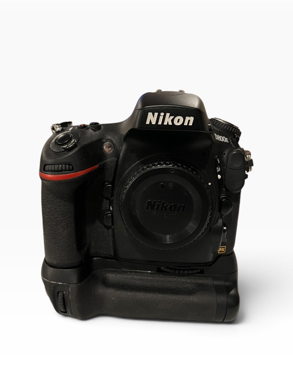 Nikon D800E Black DSLR Camera with battery grip